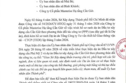 Cầu Cần Giờ chính thức khởi công năm 2026: Cơ hội vàng cho thị trường bất động sản TP.HCM