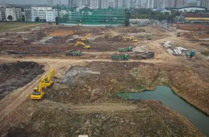 Khẩn Trương Tháo Gỡ Điểm Nghẽn Mặt Bằng Thi Công Dự Án Hồ Điều Hòa Phú Đô